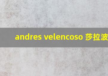 andres velencoso 莎拉波娃